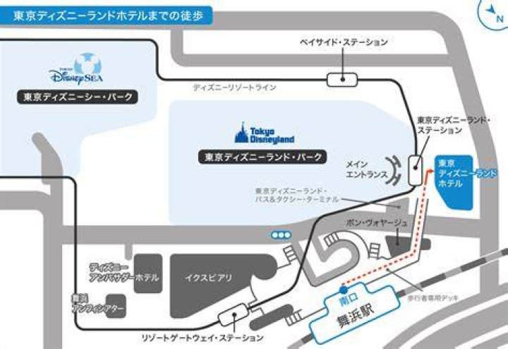ディズニーランドから東京駅へ:ルートと時間感覚